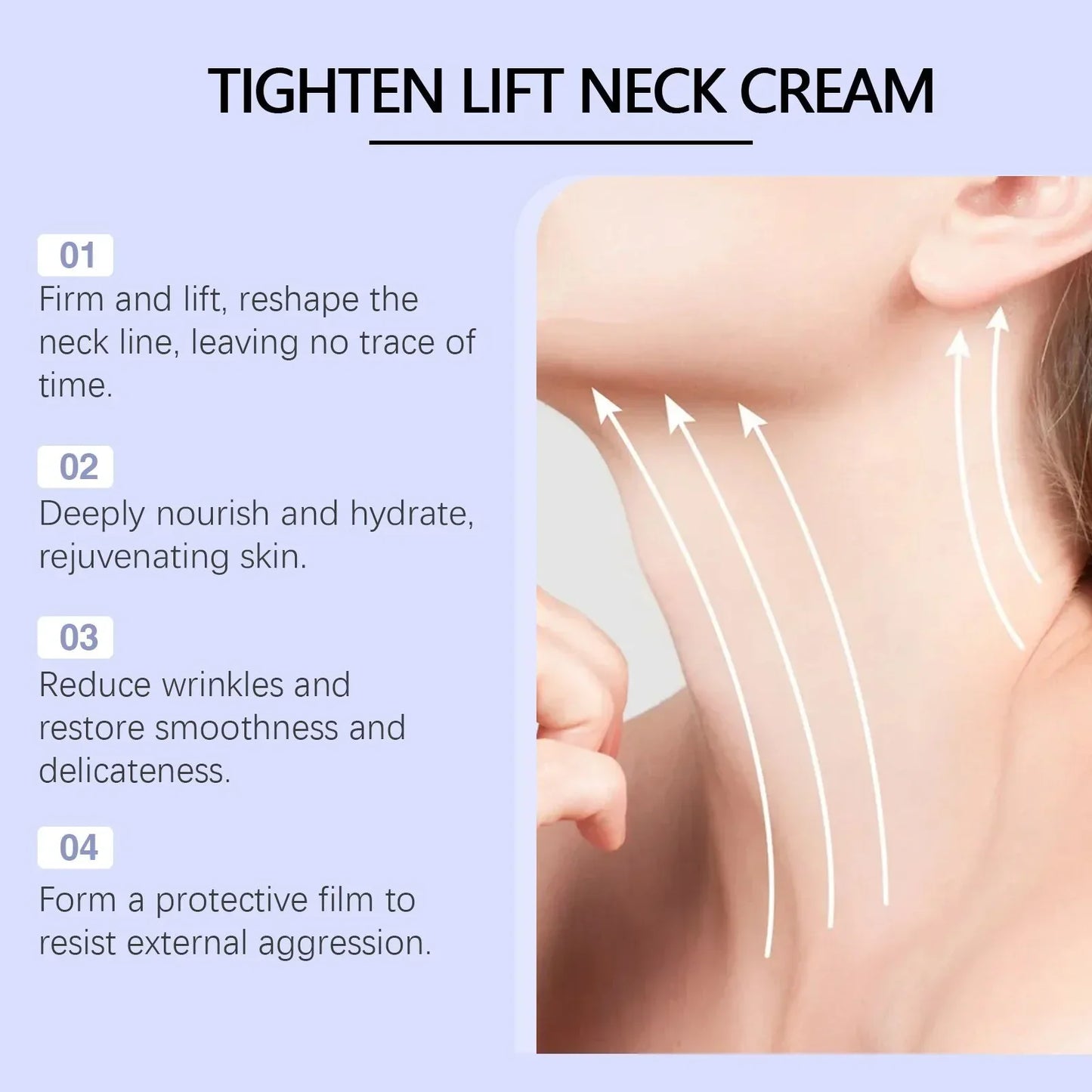 Neck Cream-Tighten & LiftFirming Neck Cream for Crepey Skin 1.7fl oz(50ml)